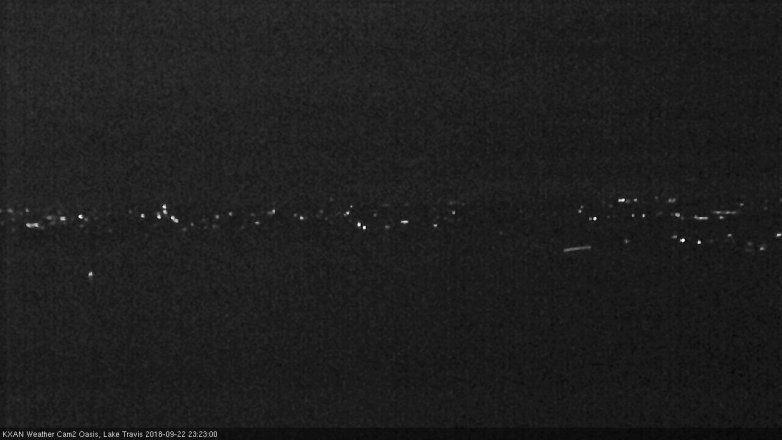 Lake Travis webcam, September 22, 2018 10:25 PM CT