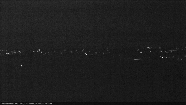 Lake Travis webcam, September 22, 2018 10:35 PM CT