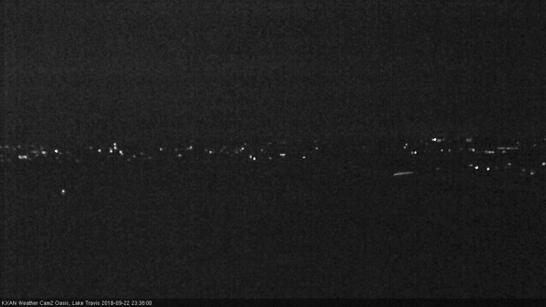 Lake Travis webcam, September 22, 2018 10:40 PM CT