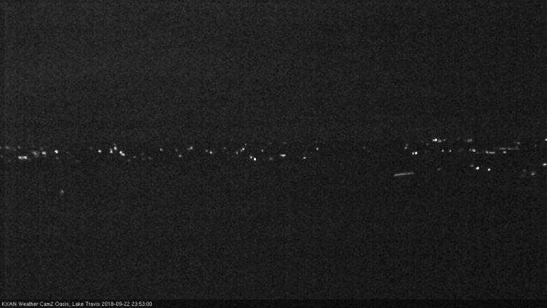 Lake Travis webcam, September 22, 2018 10:55 PM CT
