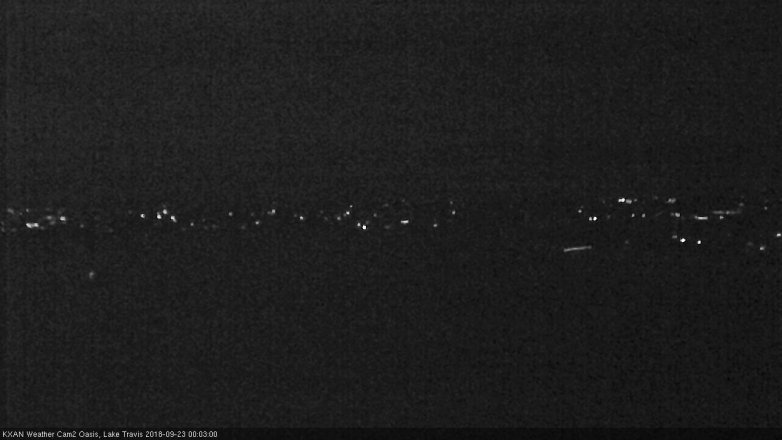 Lake Travis webcam, September 22, 2018 11:05 PM CT