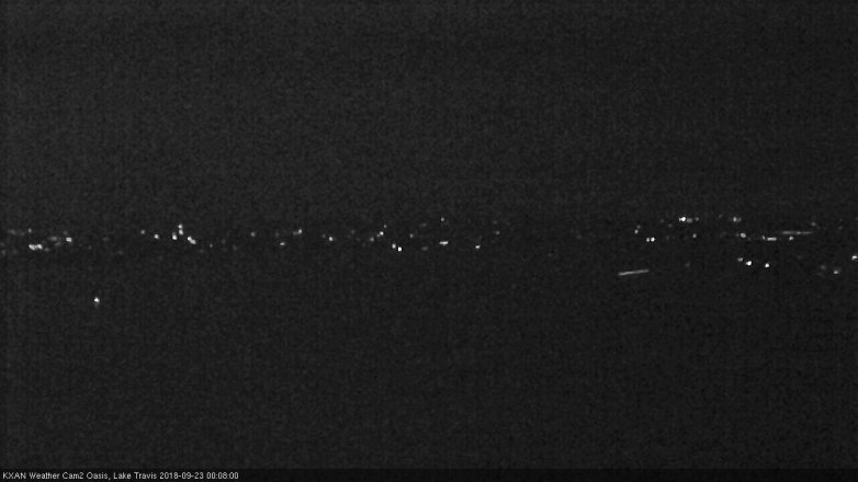 Lake Travis webcam, September 22, 2018 11:10 PM CT