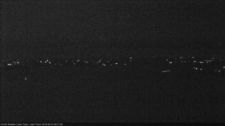 Lake Travis webcam, September 22, 2018 11:20 PM CT