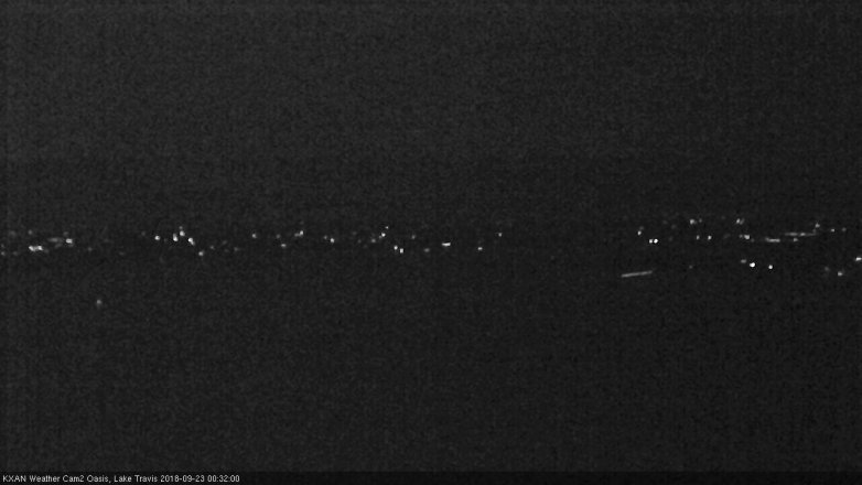 Lake Travis webcam, September 22, 2018 11:35 PM CT