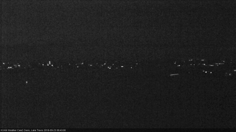 Lake Travis webcam, September 22, 2018 11:45 PM CT