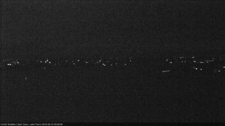 Lake Travis webcam, September 22, 2018 11:50 PM CT