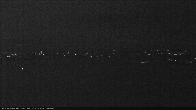 Lake Travis webcam, September 22, 2018 11:55 PM CT