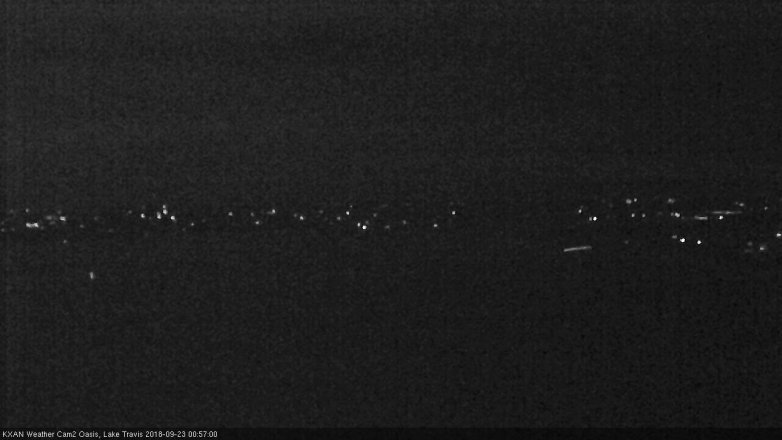 Lake Travis webcam, September 22, 2018 12:00 AM CT