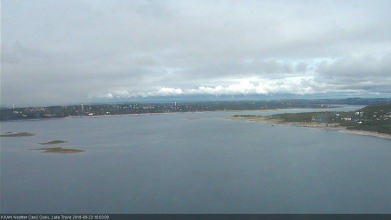 Lake Travis webcam, September 23, 2018 9:05 AM CT