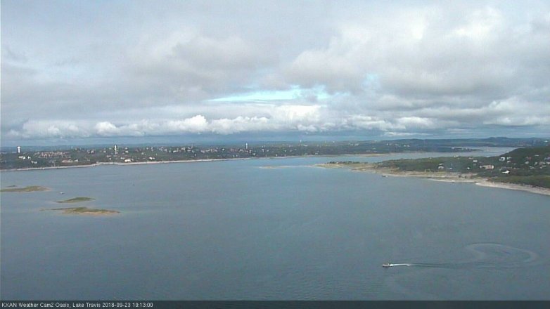 Lake Travis webcam, September 23, 2018 9:15 AM CT