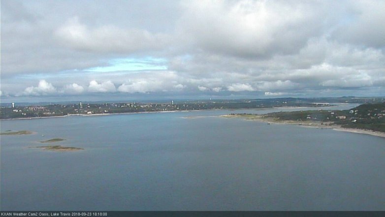Lake Travis webcam, September 23, 2018 9:20 AM CT