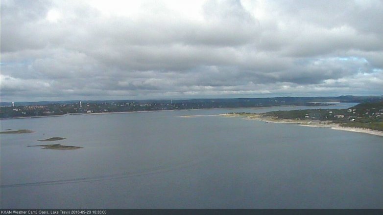 Lake Travis webcam, September 23, 2018 9:35 AM CT