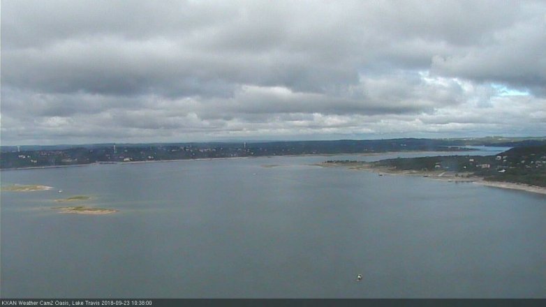 Lake Travis webcam, September 23, 2018 9:40 AM CT