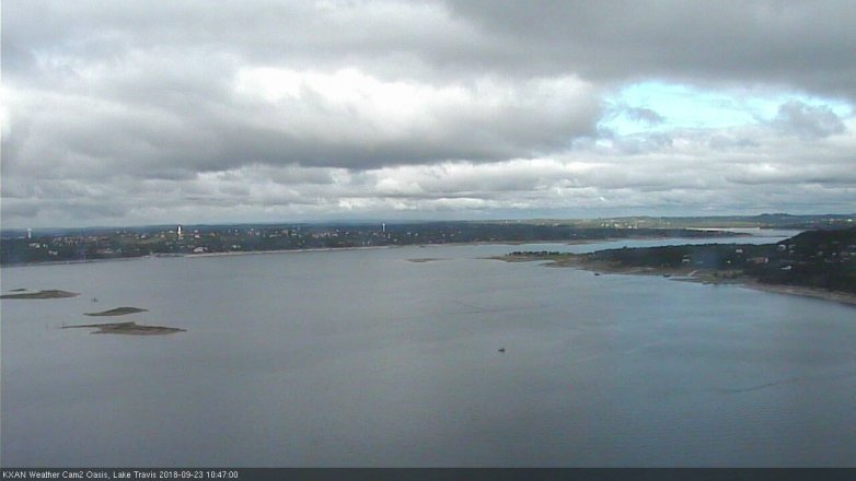 Lake Travis webcam, September 23, 2018 9:50 AM CT