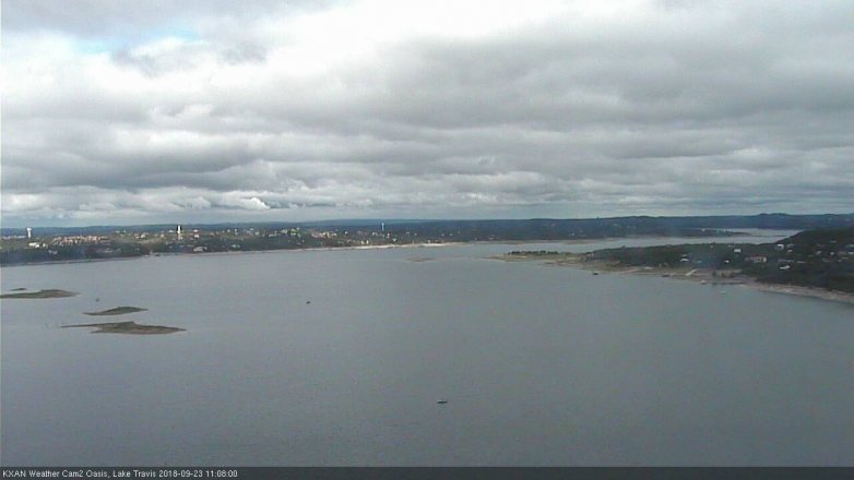 Lake Travis webcam, September 23, 2018 10:10 AM CT