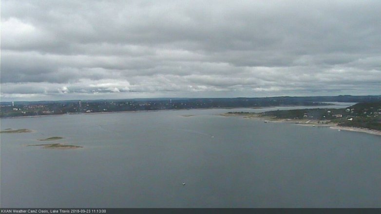 Lake Travis webcam, September 23, 2018 10:15 AM CT