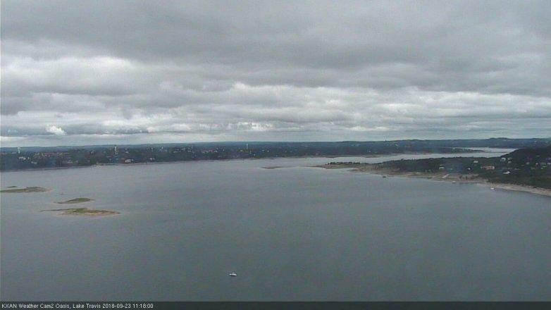 Lake Travis webcam, September 23, 2018 10:20 AM CT