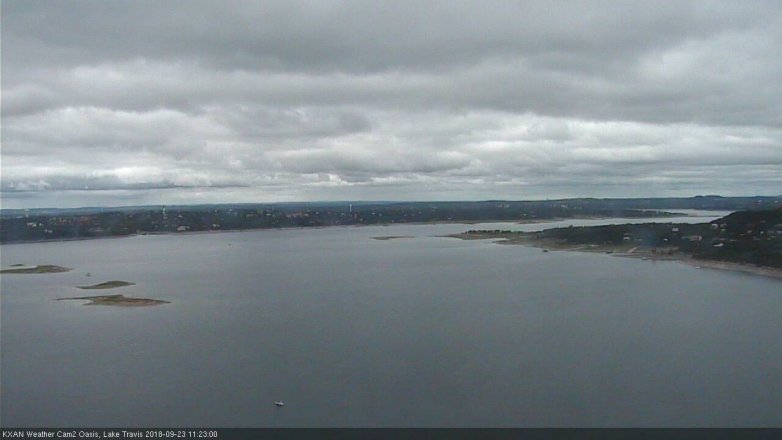 Lake Travis webcam, September 23, 2018 10:25 AM CT