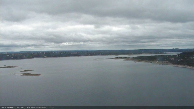Lake Travis webcam, September 23, 2018 10:35 AM CT