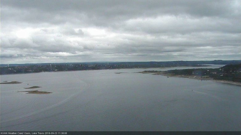 Lake Travis webcam, September 23, 2018 10:40 AM CT