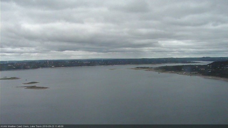 Lake Travis webcam, September 23, 2018 10:50 AM CT