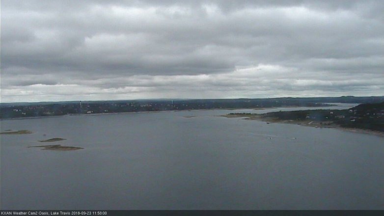 Lake Travis webcam, September 23, 2018 11:00 AM CT