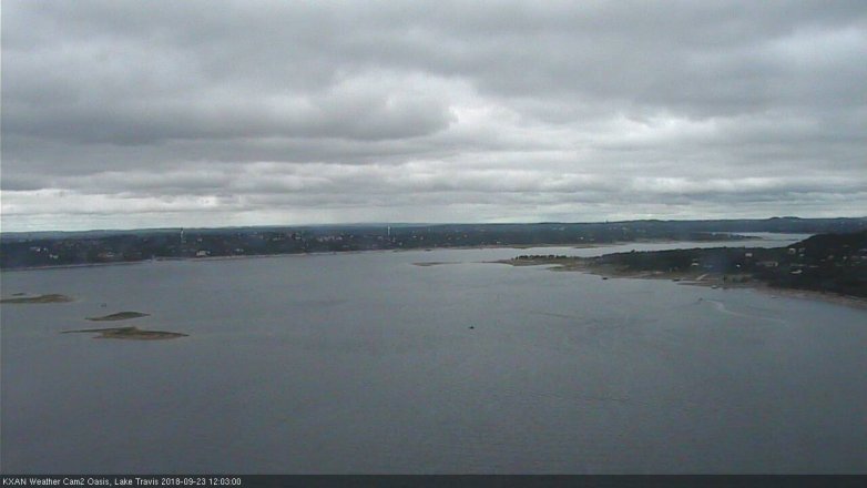 Lake Travis webcam, September 23, 2018 11:05 AM CT