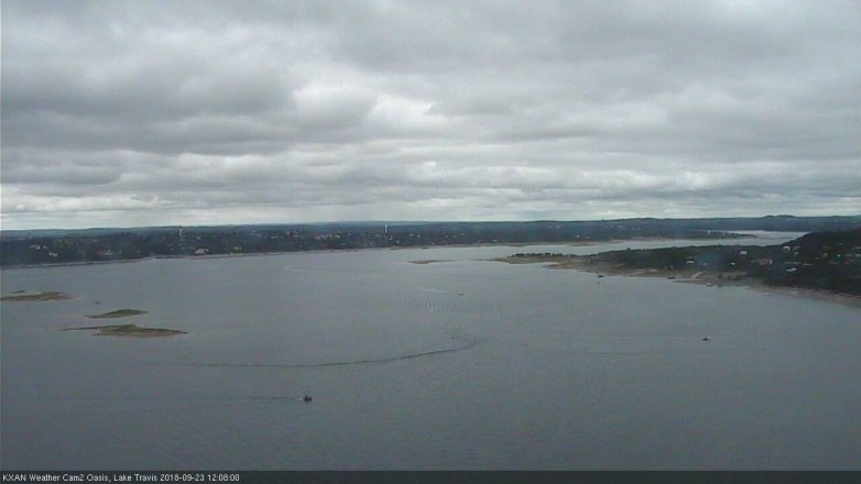 Lake Travis webcam, September 23, 2018 11:10 AM CT