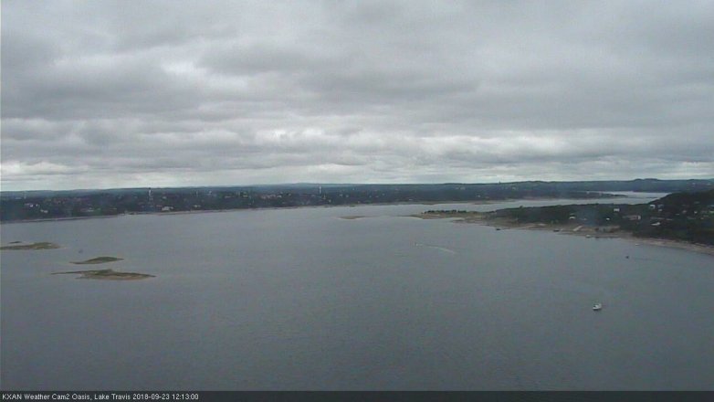 Lake Travis webcam, September 23, 2018 11:15 AM CT