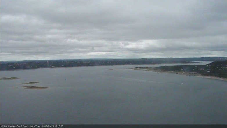 Lake Travis webcam, September 23, 2018 11:20 AM CT