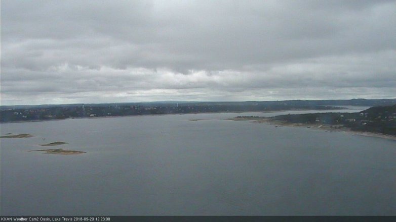 Lake Travis webcam, September 23, 2018 11:25 AM CT