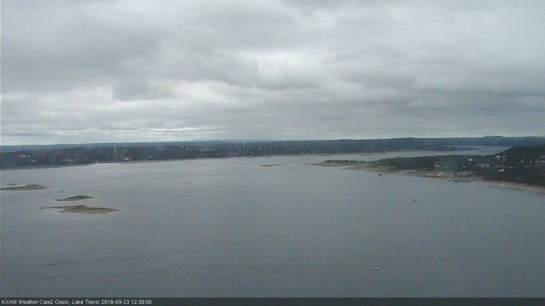 Lake Travis webcam, September 23, 2018 11:40 AM CT