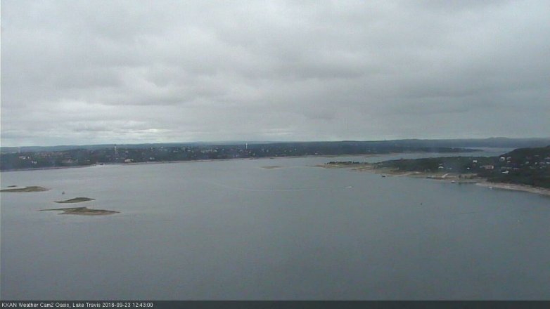 Lake Travis webcam, September 23, 2018 11:45 AM CT
