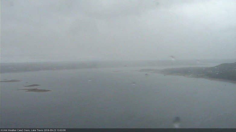Lake Travis webcam, September 23, 2018 12:05 PM CT