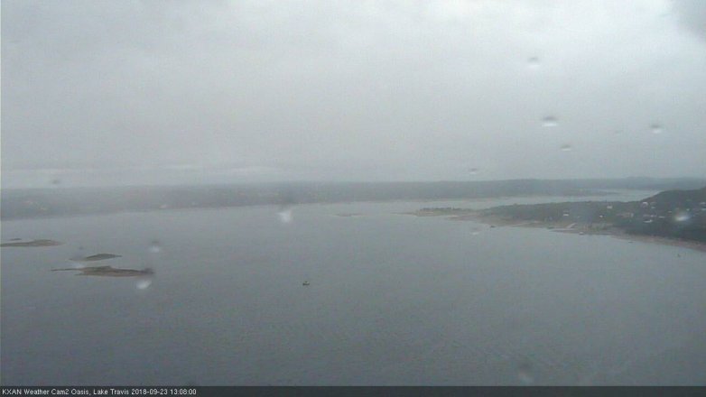 Lake Travis webcam, September 23, 2018 12:10 PM CT