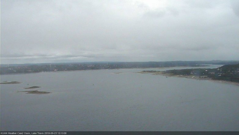 Lake Travis webcam, September 23, 2018 12:15 PM CT