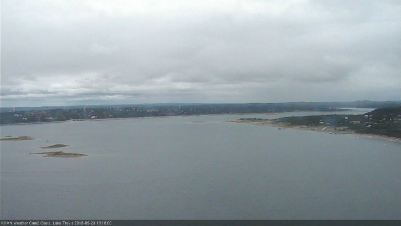 Lake Travis webcam, September 23, 2018 12:20 PM CT