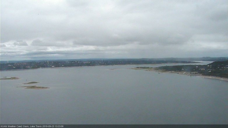 Lake Travis webcam, September 23, 2018 12:25 PM CT
