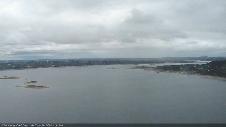 Lake Travis webcam, September 23, 2018 12:30 PM CT