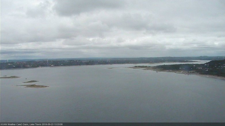 Lake Travis webcam, September 23, 2018 12:35 PM CT