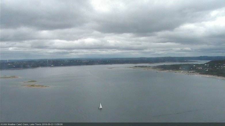 Lake Travis webcam, September 23, 2018 1:00 PM CT