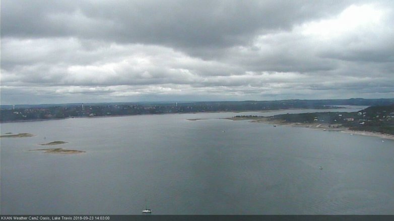 Lake Travis webcam, September 23, 2018 1:05 PM CT