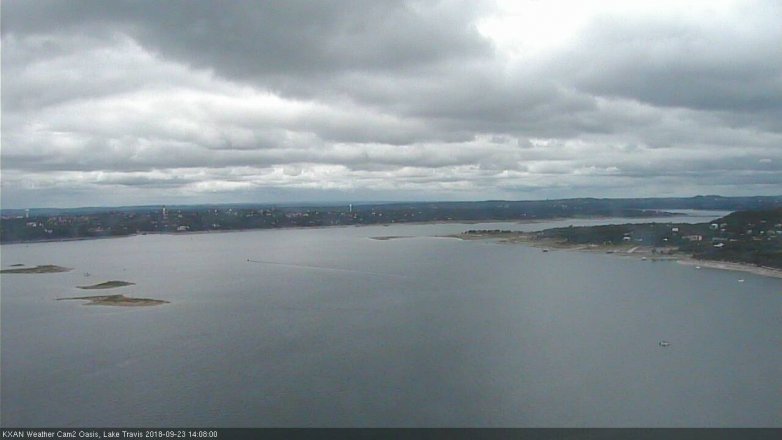 Lake Travis webcam, September 23, 2018 1:10 PM CT