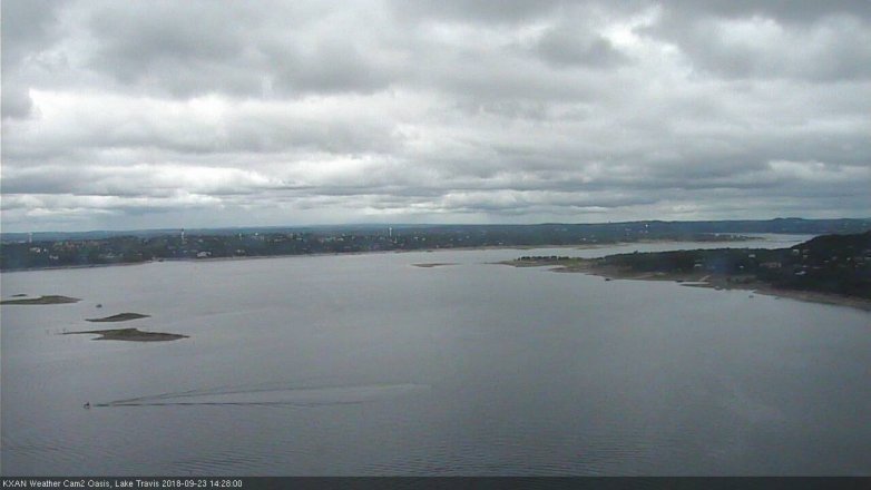 Lake Travis webcam, September 23, 2018 1:30 PM CT