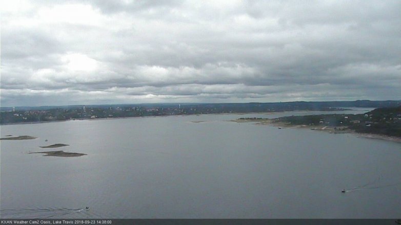 Lake Travis webcam, September 23, 2018 1:40 PM CT