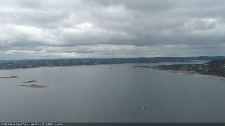 Lake Travis webcam, September 23, 2018 1:50 PM CT