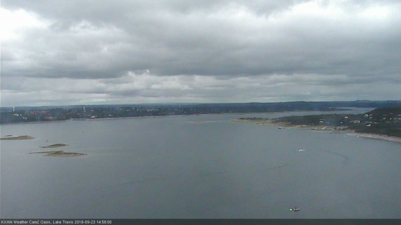 Lake Travis webcam, September 23, 2018 2:00 PM CT