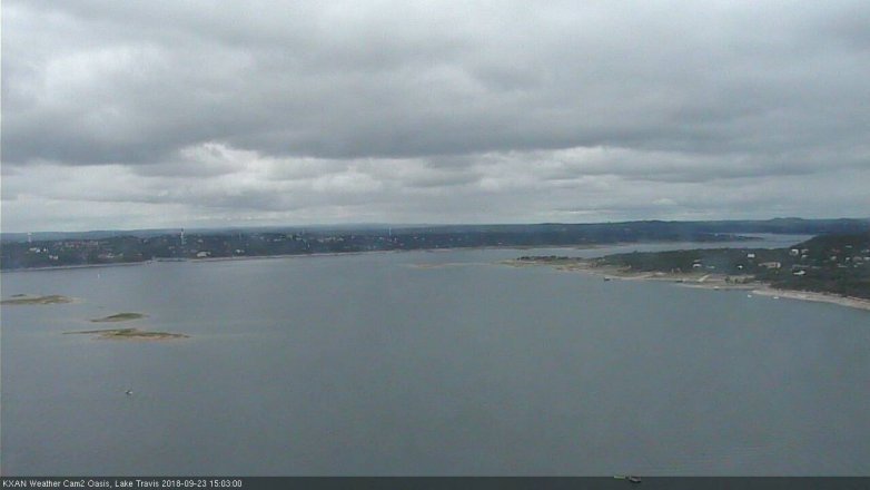 Lake Travis webcam, September 23, 2018 2:05 PM CT