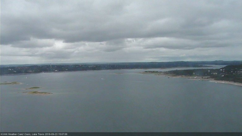 Lake Travis webcam, September 23, 2018 2:10 PM CT