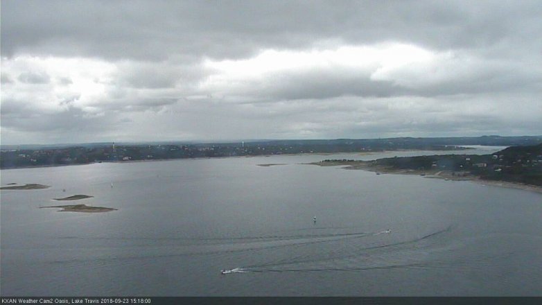 Lake Travis webcam, September 23, 2018 2:20 PM CT